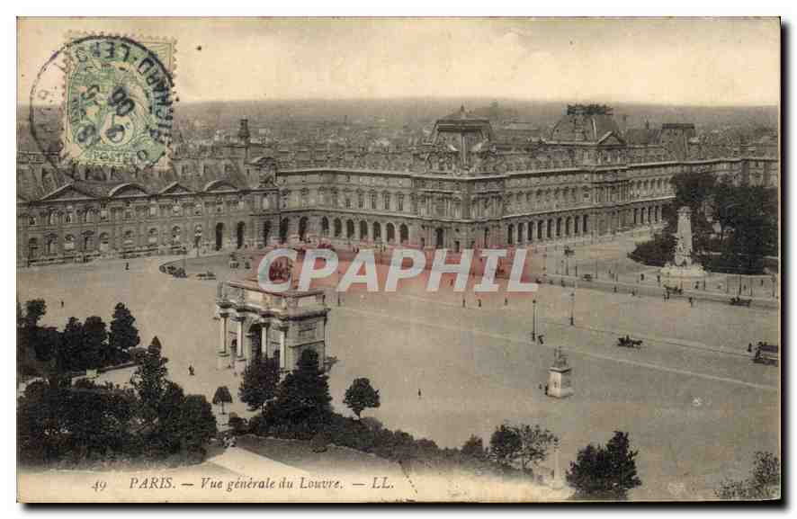 CPA Paris Vue generale du Louvre 