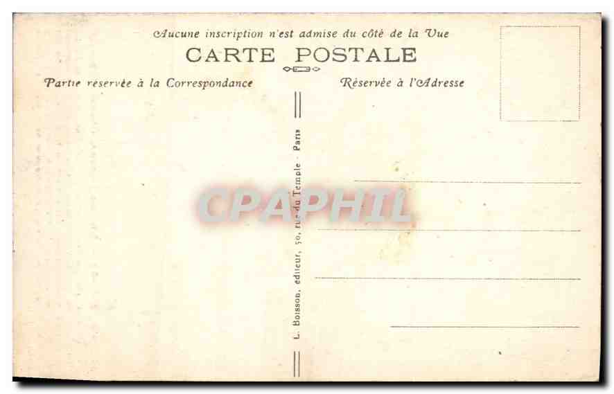 CPA Paris 4 Rue du Figuier Hotel de Sens  — Verso