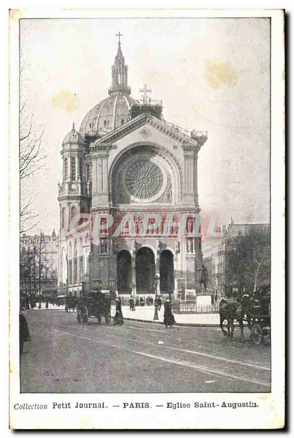 CPA Collection Petit Journal Paris Eglise Saint Augustin 