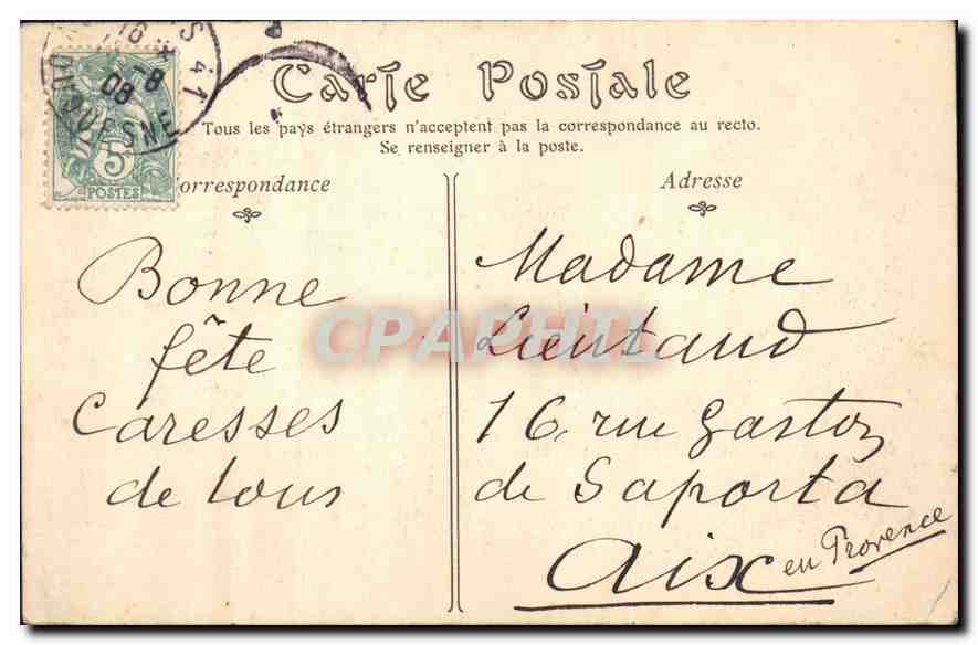 CPA Paris La Colonne de Juillet Place de la Bastille  — Rückseite