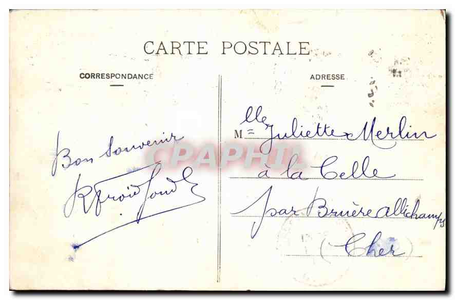 CPA Paris Theatre de la Comedie Francaise  — Verso