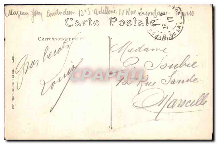 CPA Paris Le Nouveau Louvre  — Rückseite