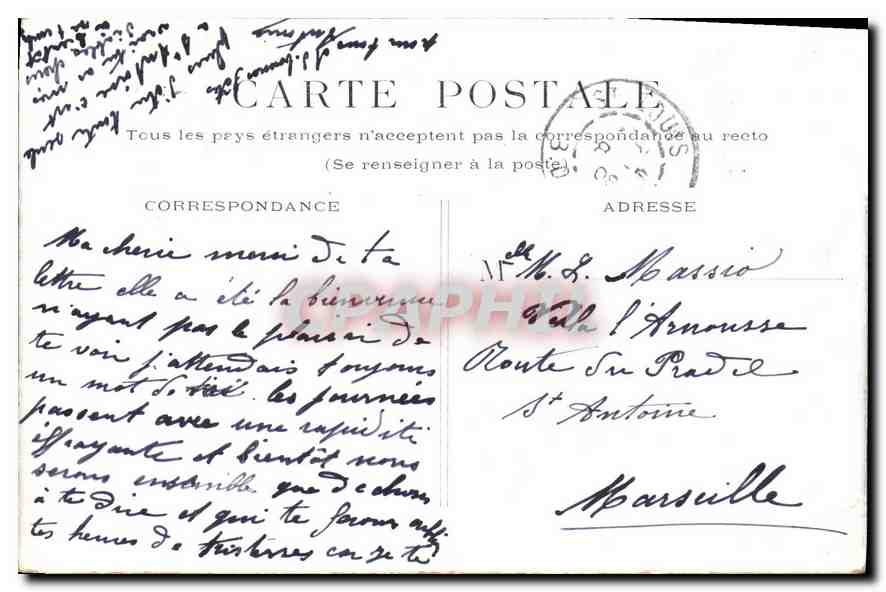 CPA Paris Gare Saint Lazare  — Rückseite