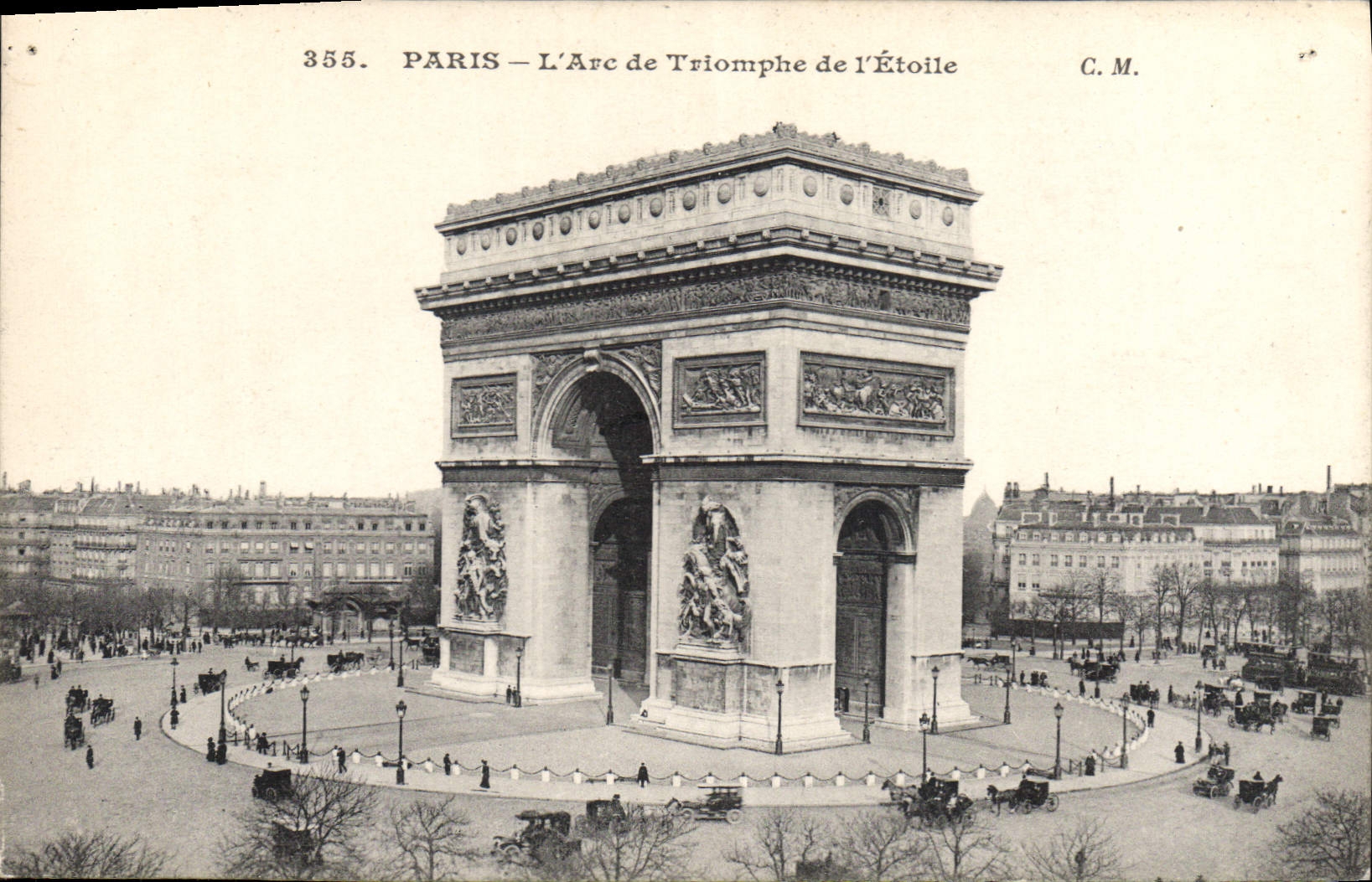 CPA Paris L'Arc de Triomphe de l'Etoile 