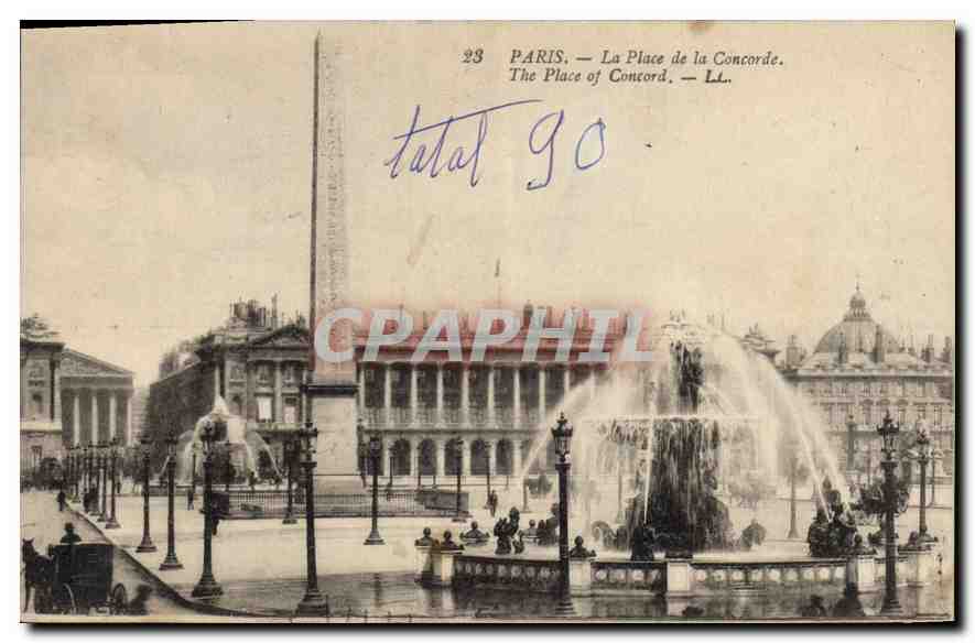 CPA Paris La Place de la Concorde 