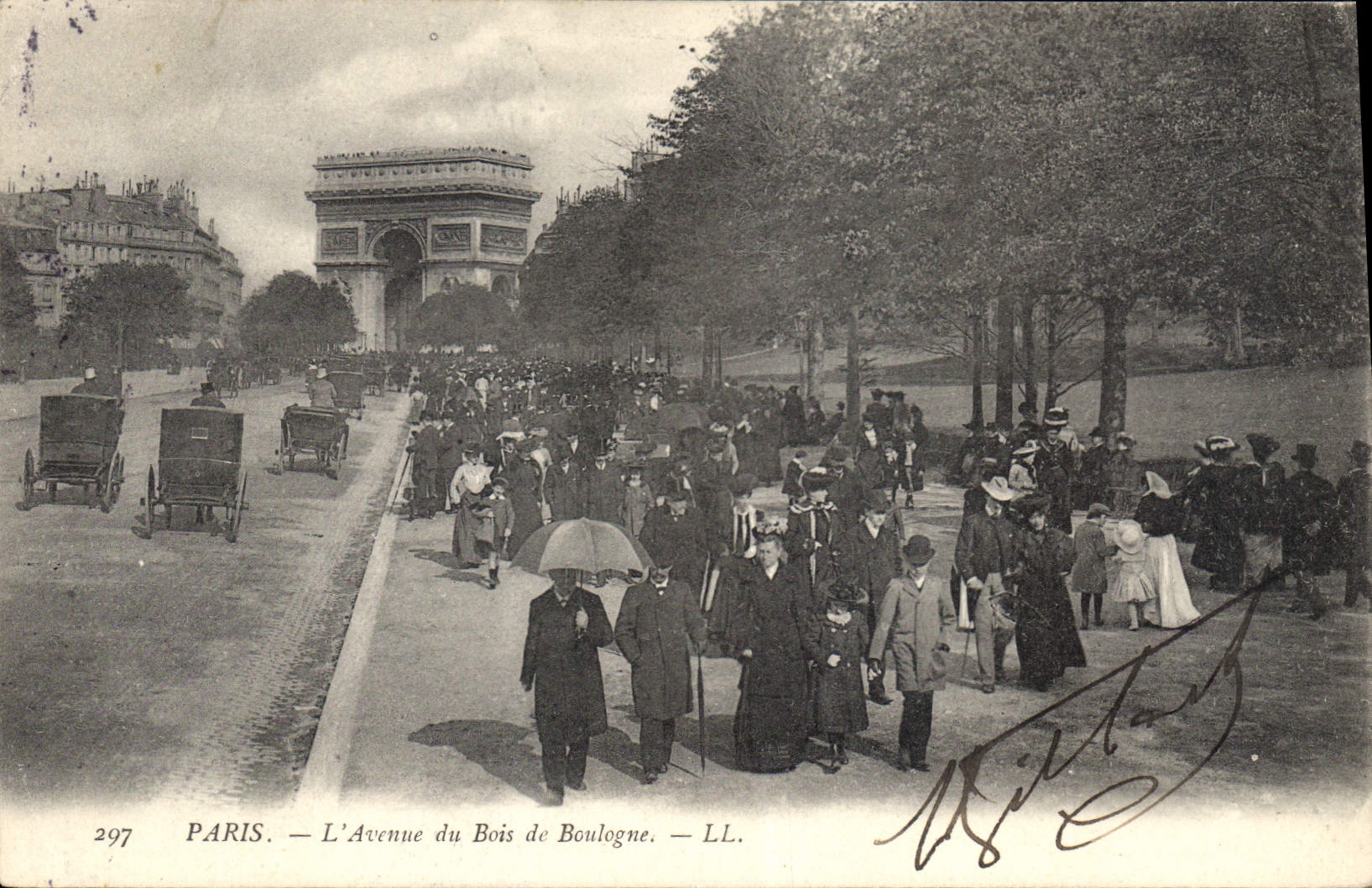 CPA Paris L'Avenue du Bois de Boulogne 