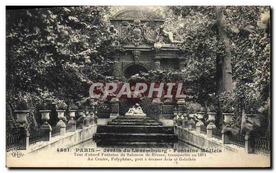 CPA Paris Jardin du Luxambourg Fontaine Medicis 