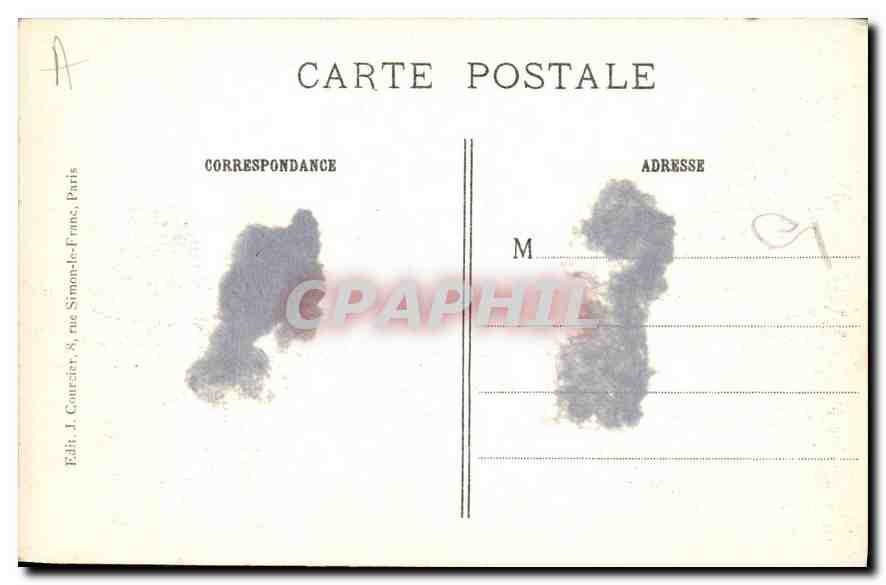 CPA Le Pantheon et la rue Soufflot  — Rückseite