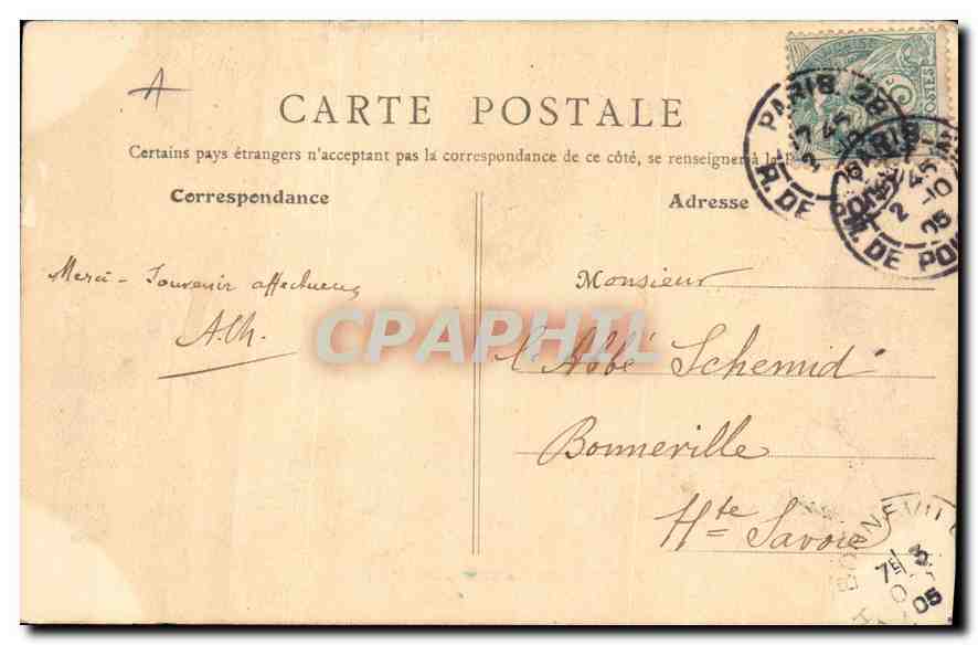 CPA Paris Rue Soufflot et Pantheon  — Rückseite