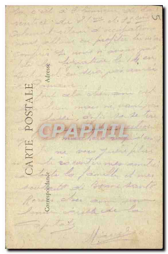 CPA Paris Opera Comique  — Rückseite
