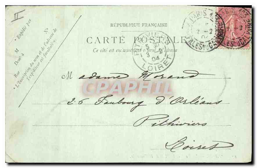 CPA Paris Le Pont et la Place de la Concorde  — Rückseite