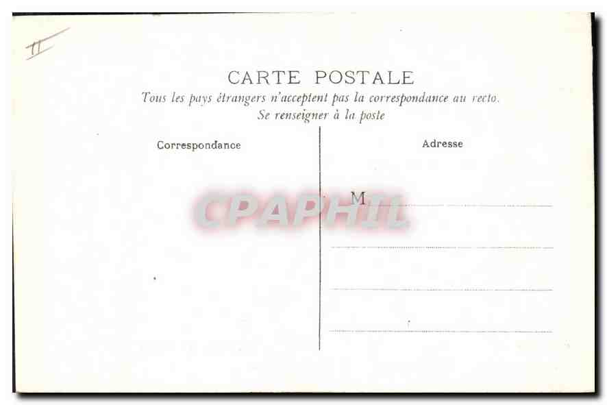 CPA Bois de Boulogne Route de Suresnes  — Verso