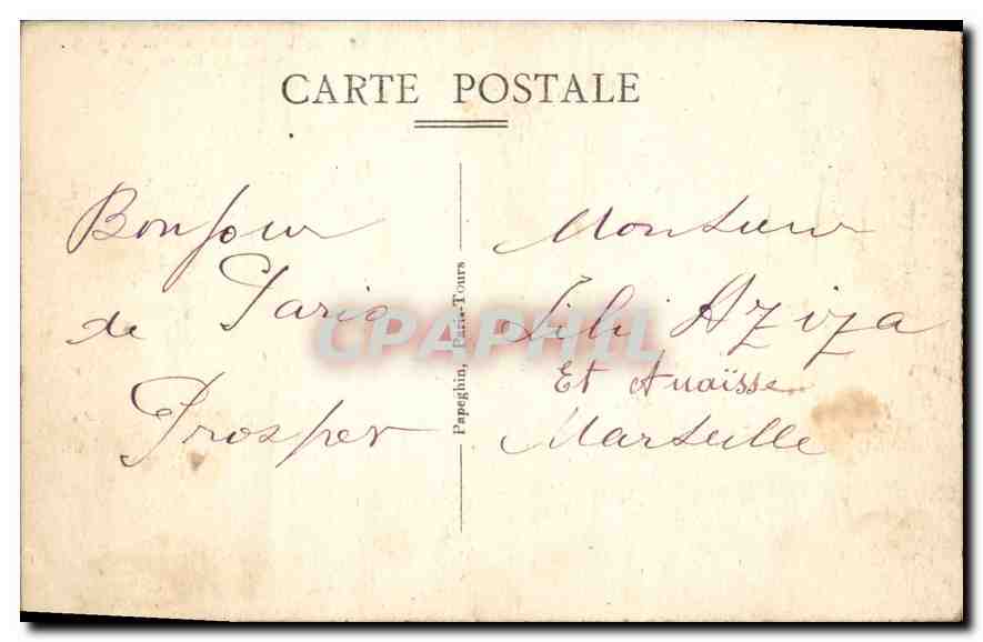 CPA Paris Le Pont Alexandre III  — Rückseite