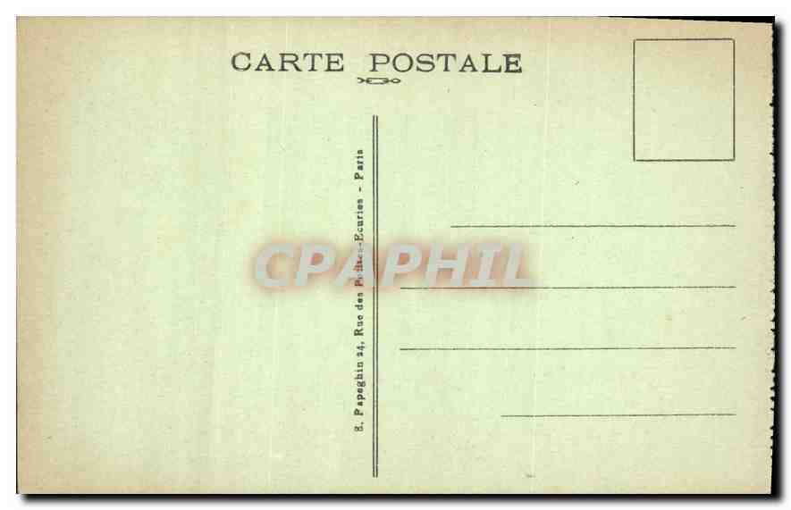 CPA Paris La Conciergerie Bateaux — Verso