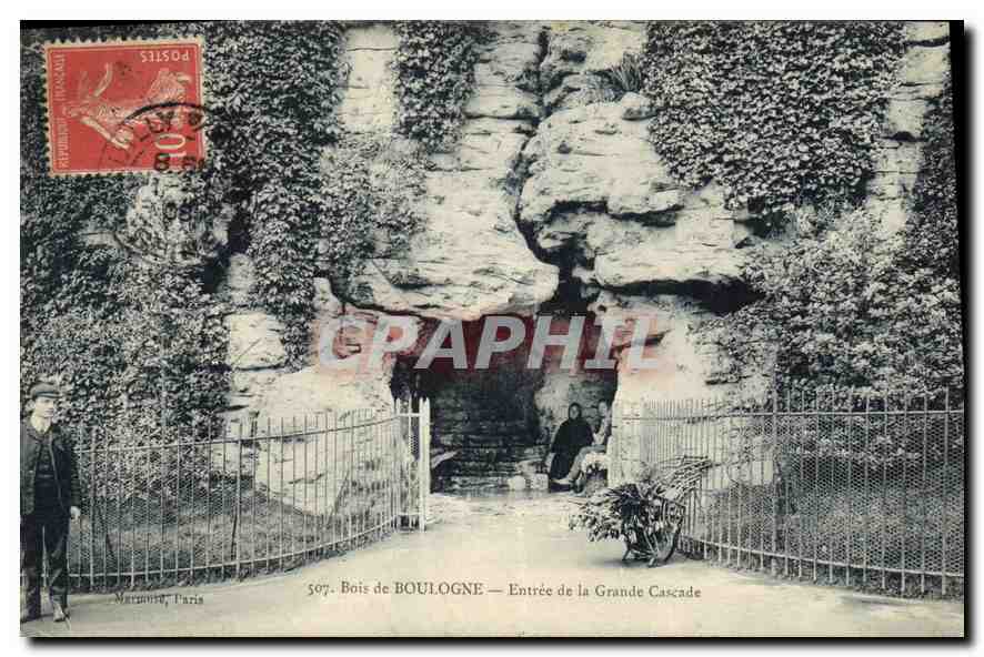 CPA Bois de Boulogne Entree de la Grande Cascade 