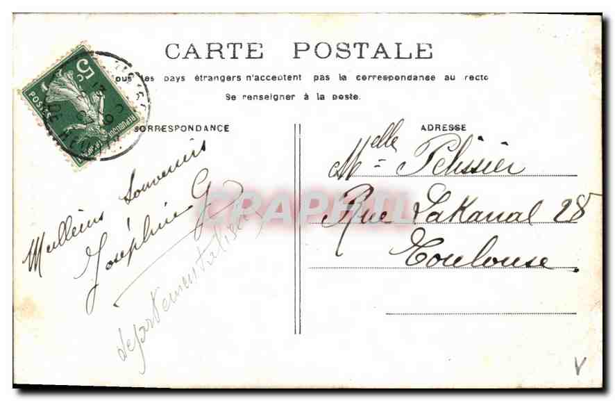 CPA Paris Pantheon  — Rückseite