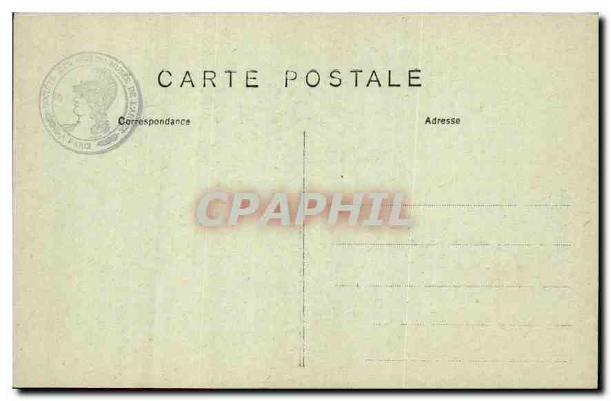 CPA Paris Hotel des Invalides Cour d'Honneur  — Rückseite
