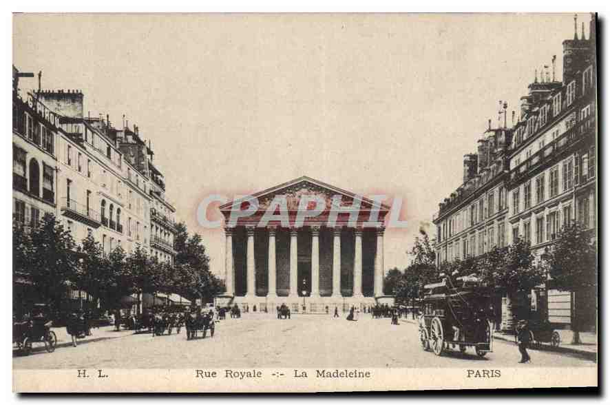 CPA Rue Royale La Madeleine Paris 