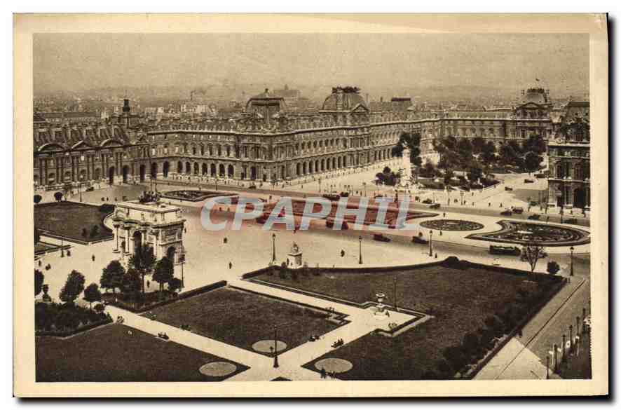 CPA Paris en flanant Perspective sur la Place du Carrousel 