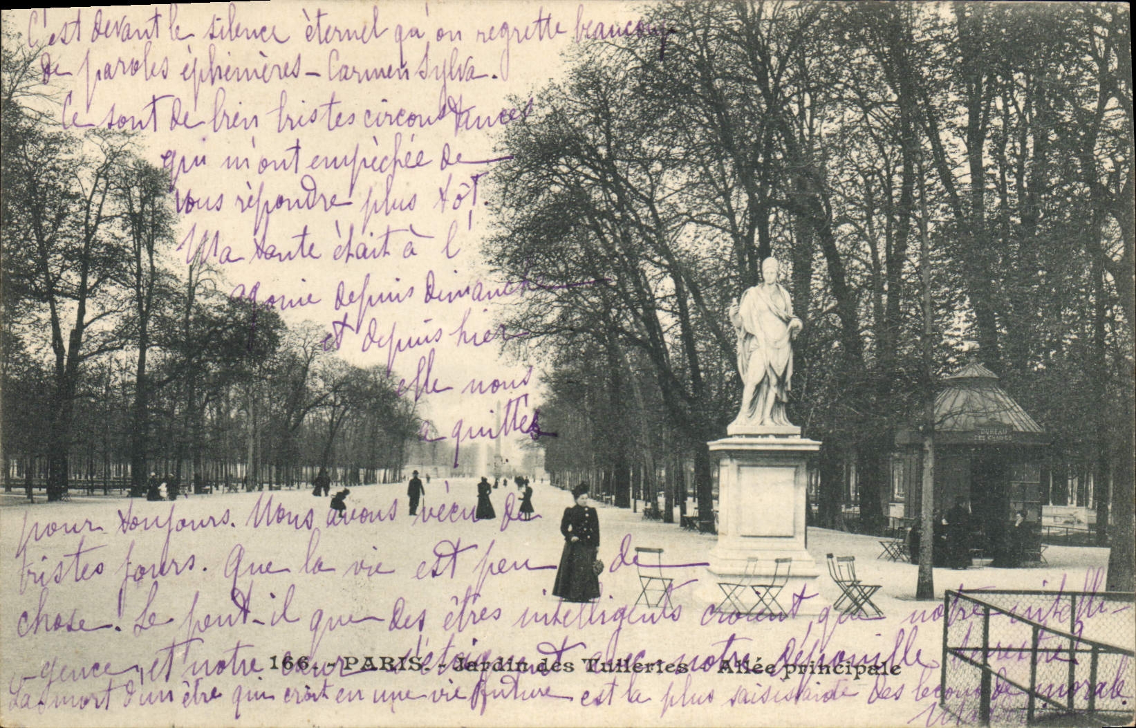 Paris - Jardin des Tuileries - Allée principale — éditeur inconnu, n° 166