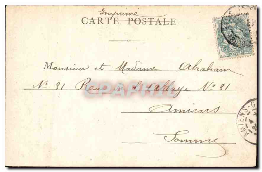 CPA Paris La Madeleine  — Verso
