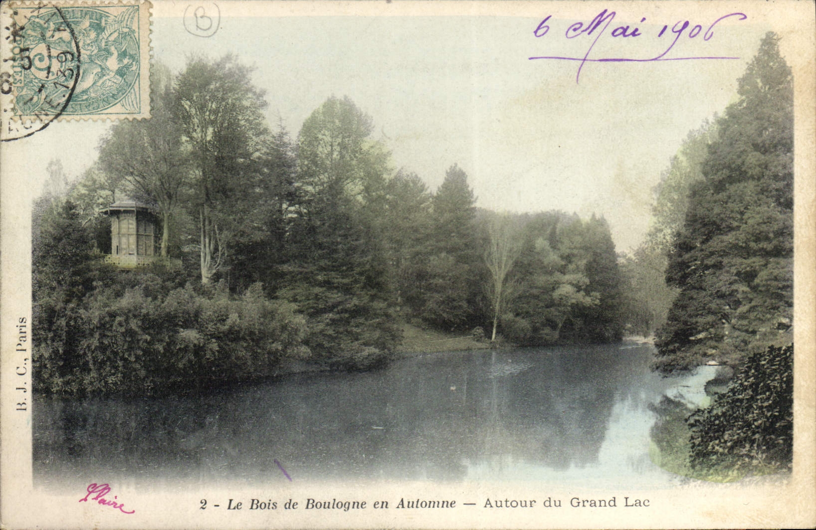 CPA Le Bois de Boulogne en Automne Autour du Grand Lac 
