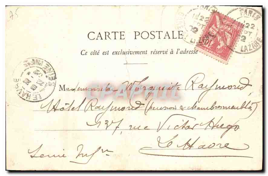 CPA Paris Les Buttes Chaumont Le Belvedere  — Rückseite