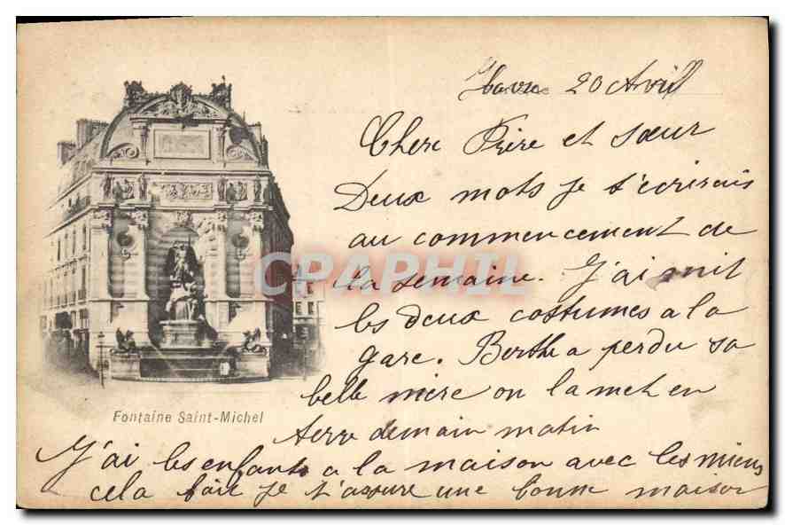 CPA Paris Fontaine Saint Michel 