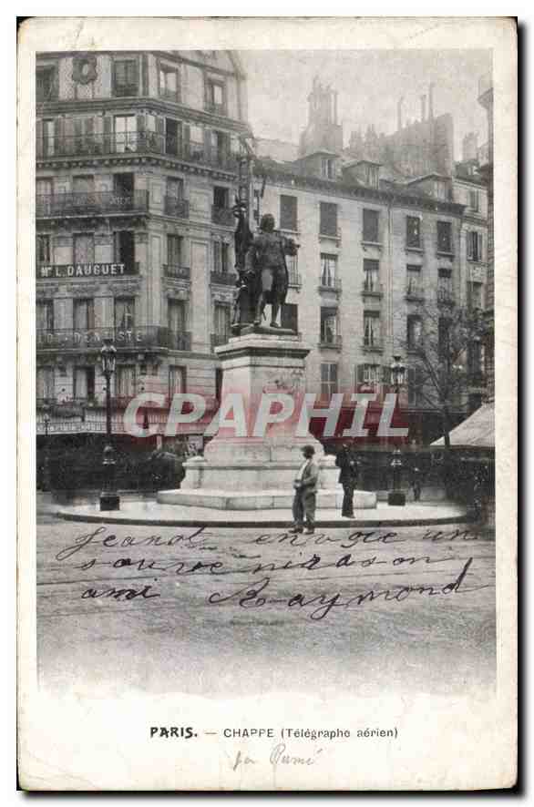 CPA Paris Chappe Telegraphe aerien 