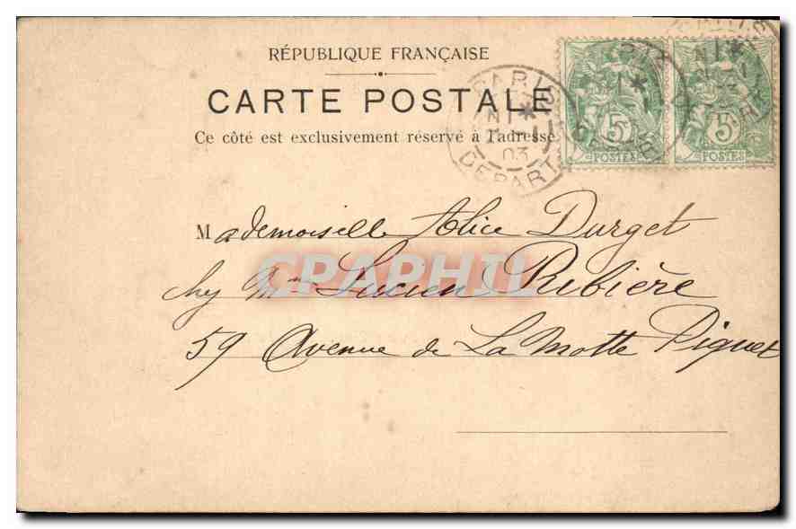 CPA Paris Palais Royal Conseil d'Etat  — Rückseite