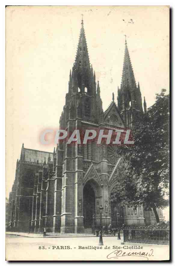 Paris - Basilique de Ste-Clothilde — éditeur Demmard, n° 83