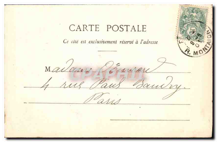 Paris - Basilique de Ste-Clothilde — éditeur Demmard, n° 83 — Rückseite