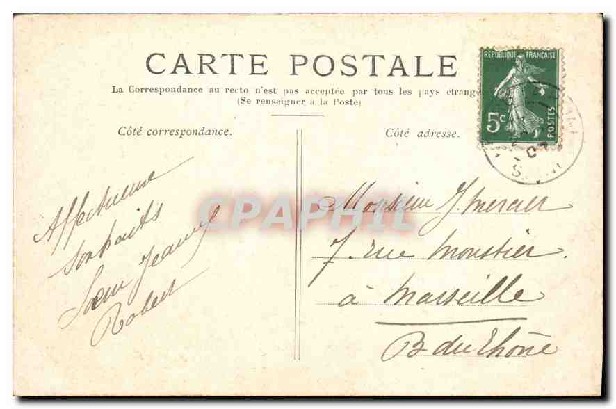 CPA Paris La Porte Saint Martin  — Rückseite