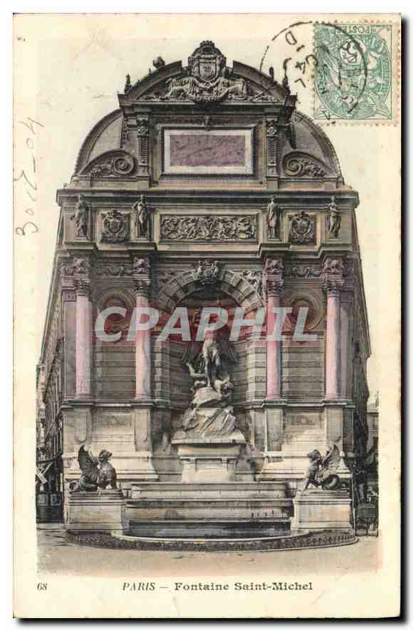 CPA Paris Fontaine Saint Michel 
