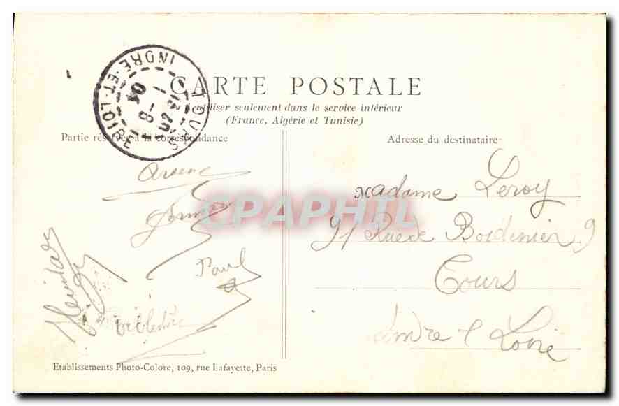 CPA Paris Fontaine Saint Michel  — Rückseite