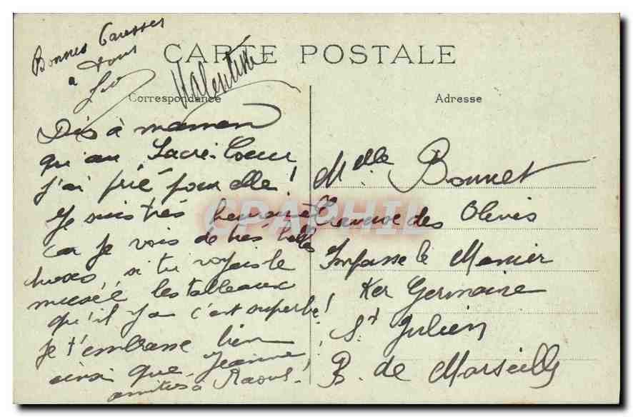 CPA Paris Eglise Saint Vincent de Paul  — Rückseite