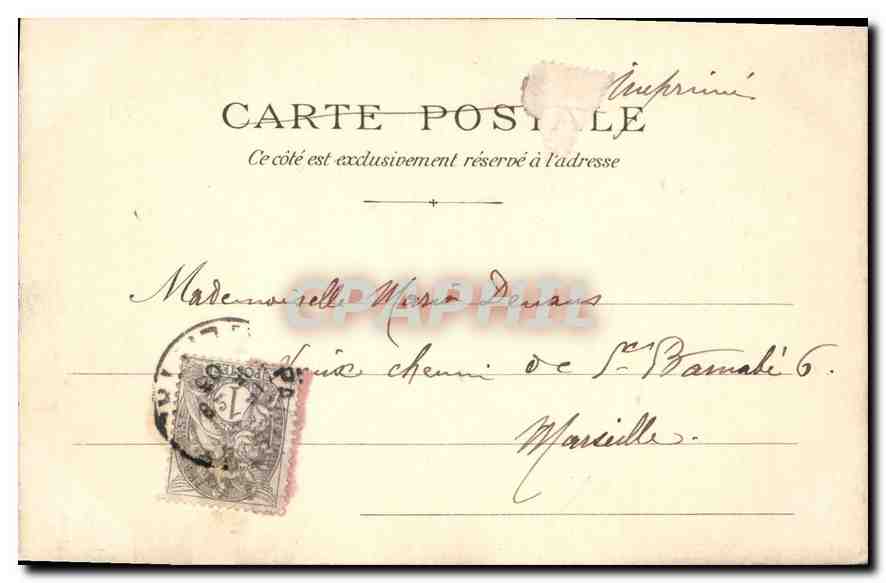 CPA Paris Eglise Ste Genevieve  — Rückseite