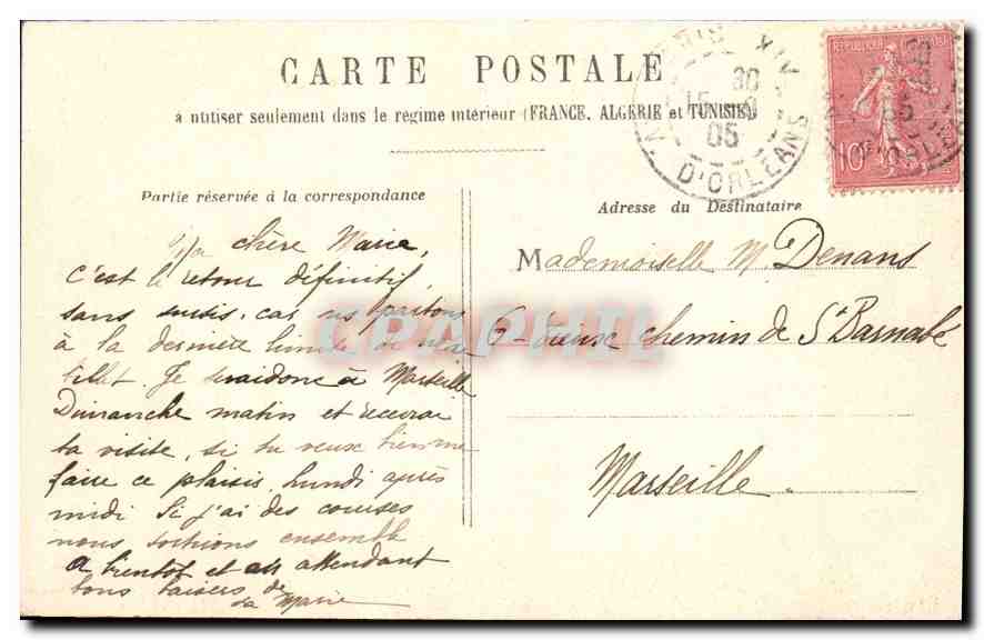 CPA Paris Notre Dame  — Verso