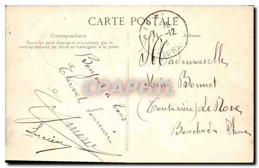 CPA Paris Fontaine Medicis Tout d'abord Fontaine de Salomon de Brosse transportee en 1861  — Rückseite