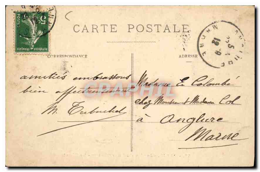 CPA Paris Jardin du Luxembourg le Senat  — Rückseite
