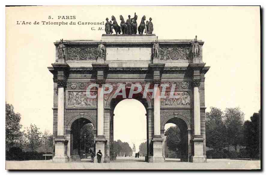 CPA Paris l'Arc de Triomphe du Carrousel 
