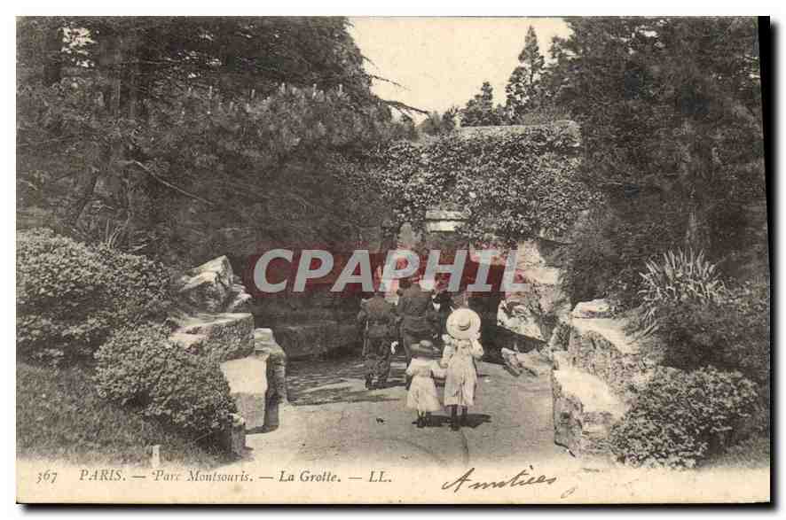 CPA Paris Parc Montsouris la Grotte 