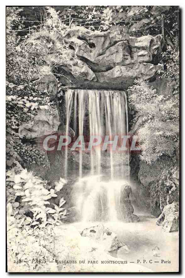 CPA Paris Cascades du Parc Montsouris 