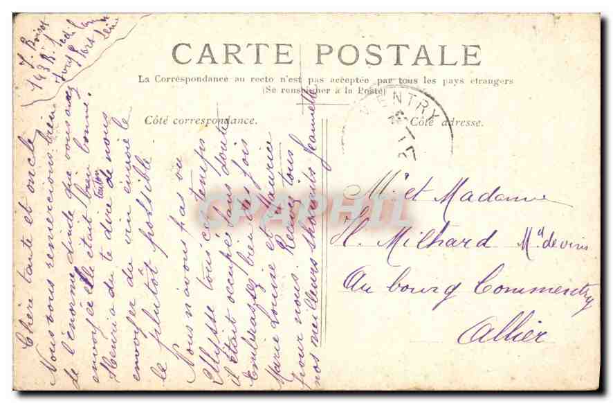 CPA Paris la Porte Saint Martin Construite en 1674 par Pierre Bulet aux frais de la Ville apres la p — Rückseite