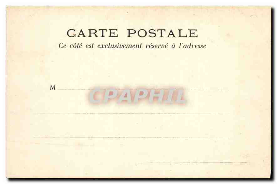 CPA Paris hotel de Cluny  — Rückseite
