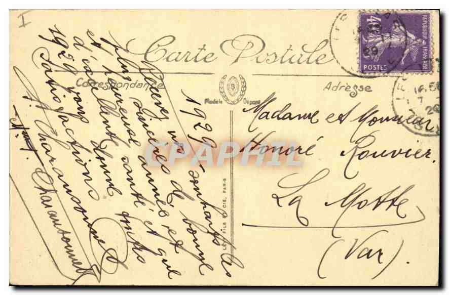 CPA Paris la Gare de Lyon  — Rückseite