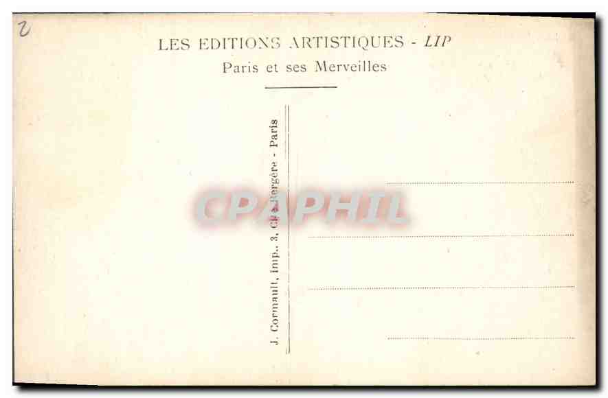 CPA Paris la Tombe du Soldat Inconnu et la Flamme perpetuelle du Souvenir  — Rückseite
