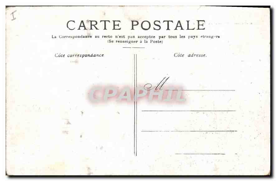 CPA Paris L'Arc des Tuileries  — Verso