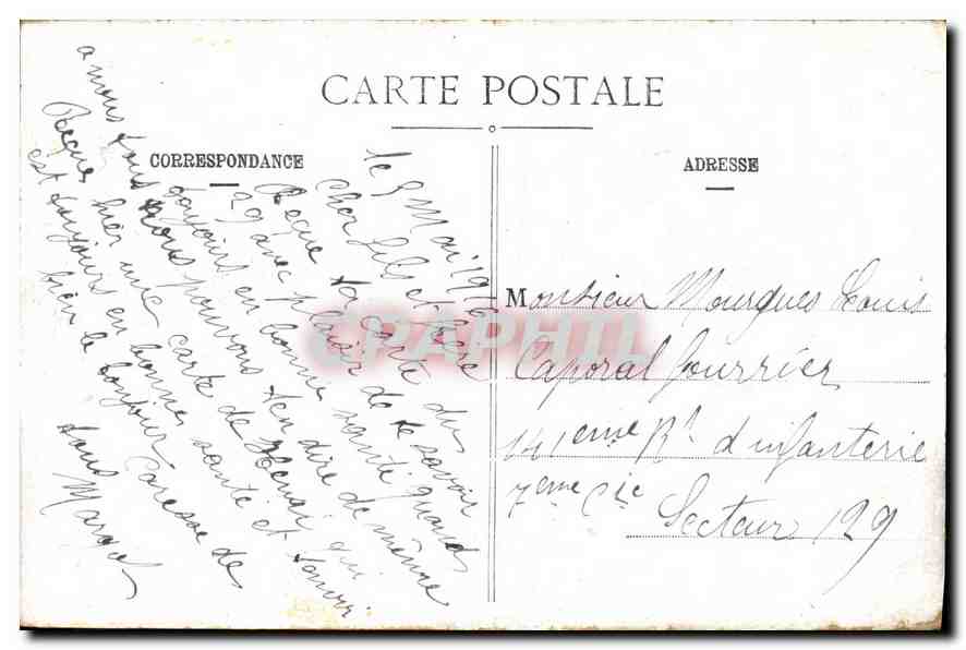 CPA Paris la Gare du Nord  — Rückseite
