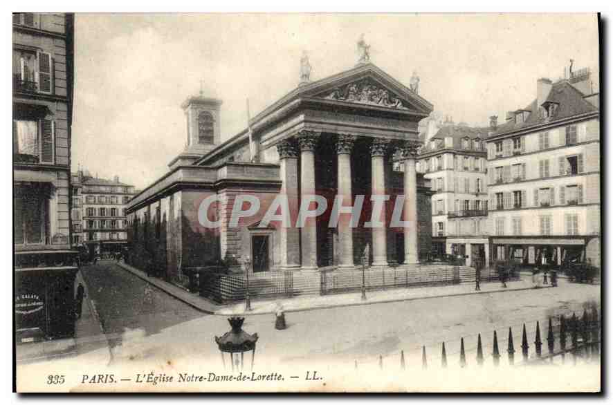 CPA Paris l'eglise Notre Dame de Lorette 